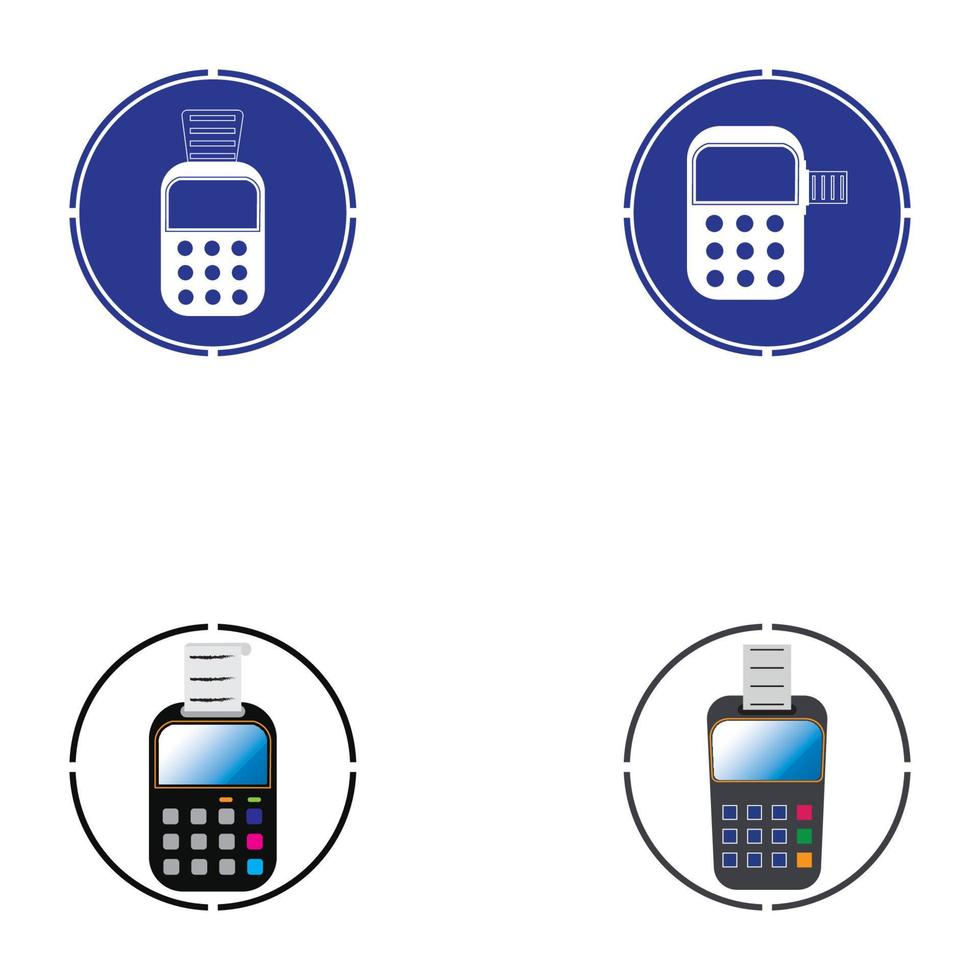 Credit card machine. ATM for money. Payment terminal illustration vector