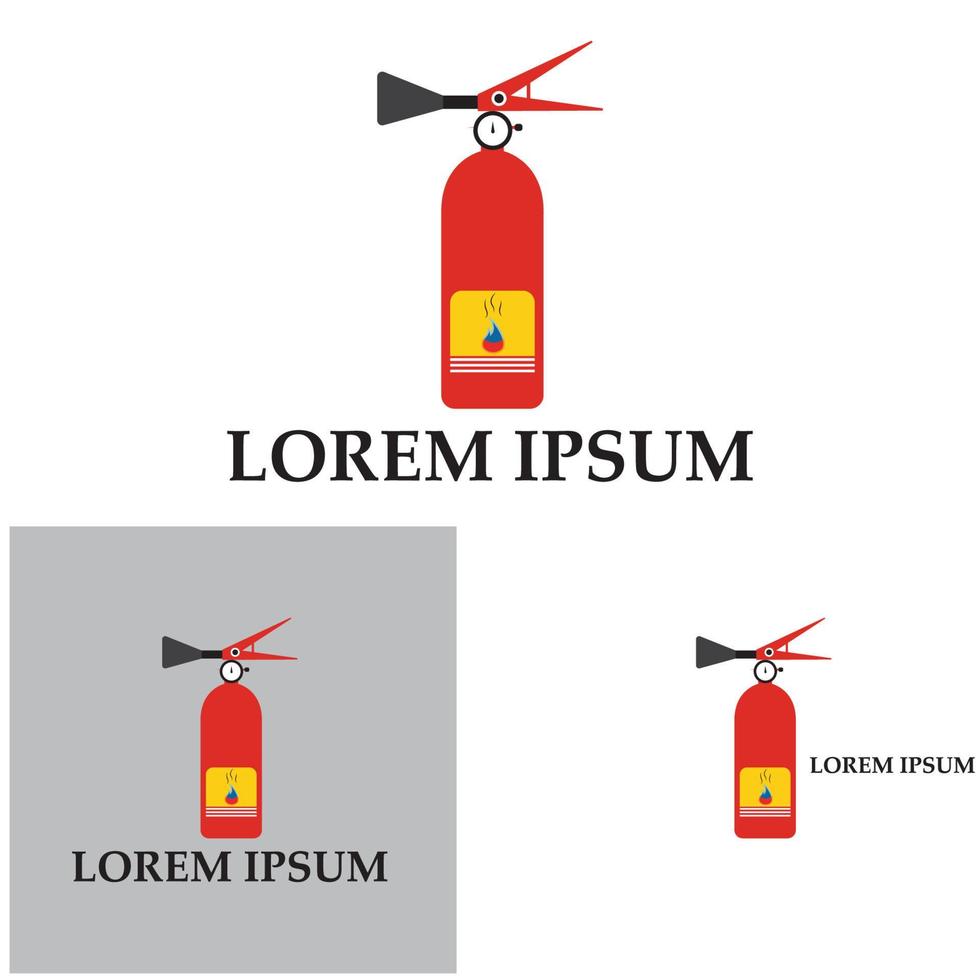 Fire extinguisher icon, protection equipment,emergency sign,safety symbol vector