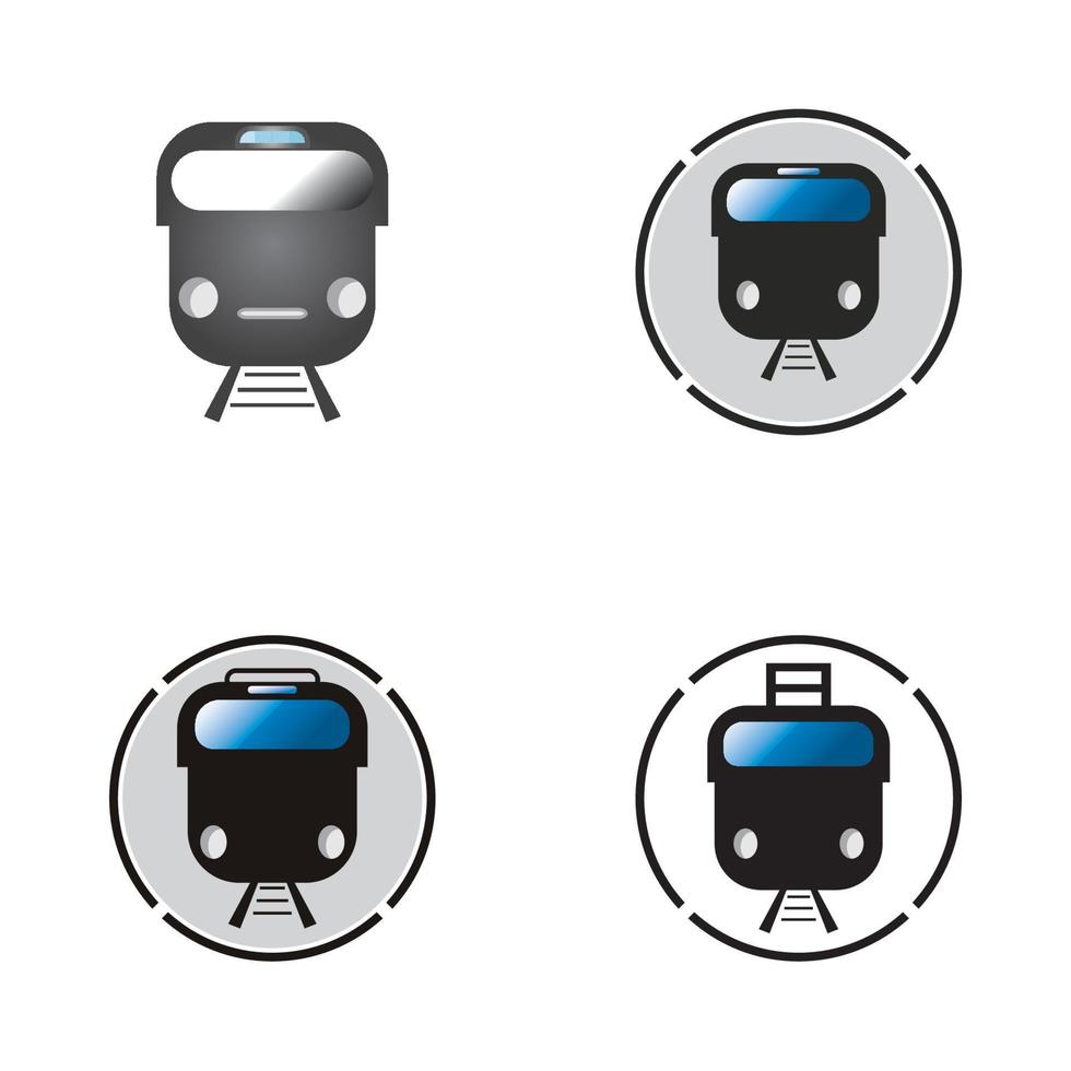 Train icon vector background