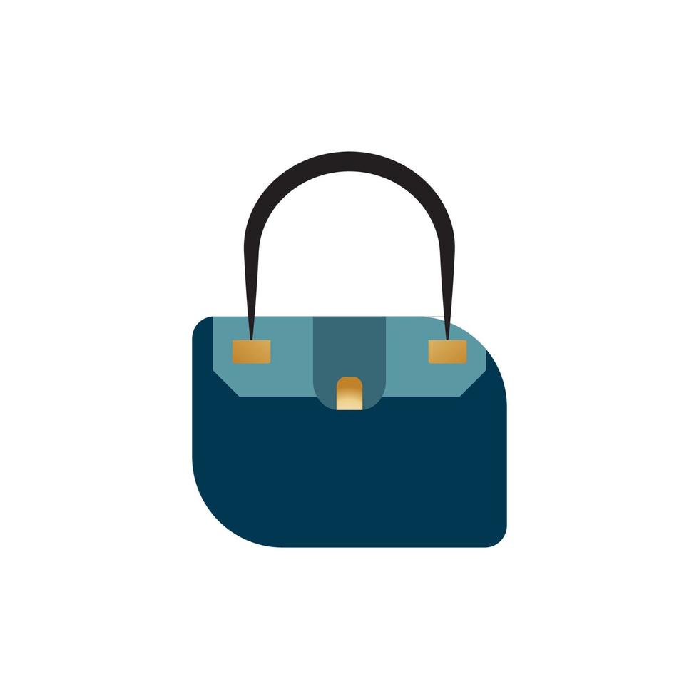 Woman bag icon vector background