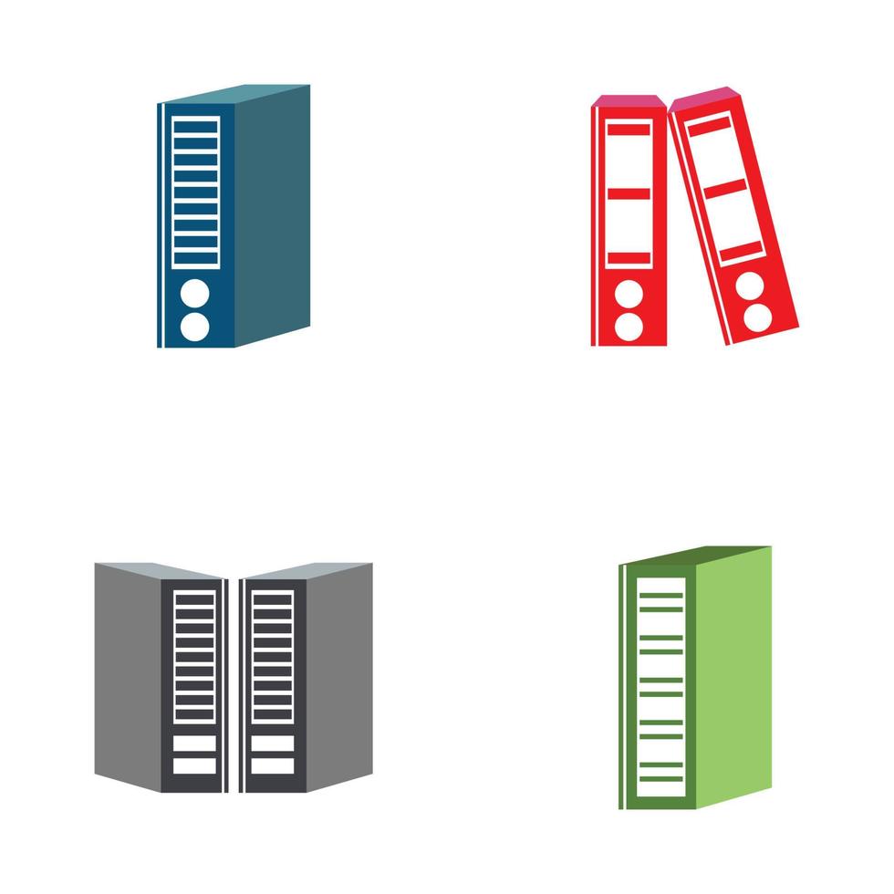 Binder simple. Office folder icon vector