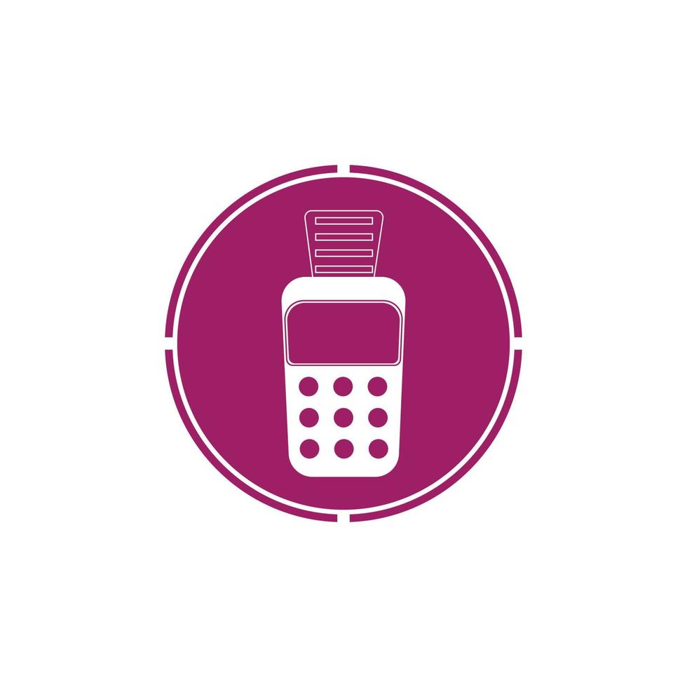 Credit card machine. ATM for money. Payment terminal illustration vector