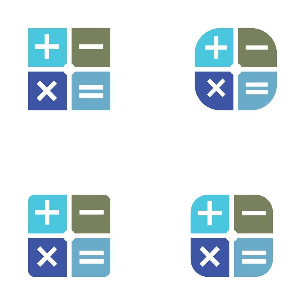 Calculator vector icon template background