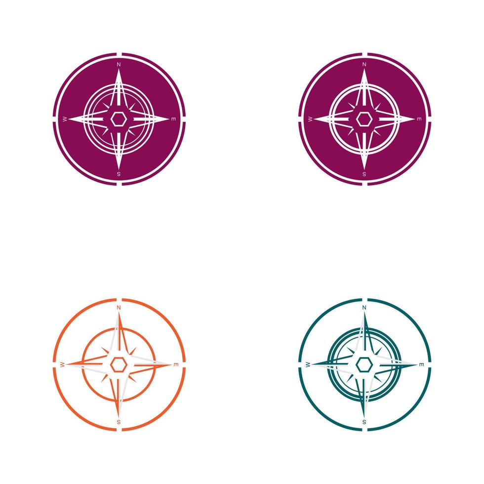 Compass Logo Template vector icon illustration design