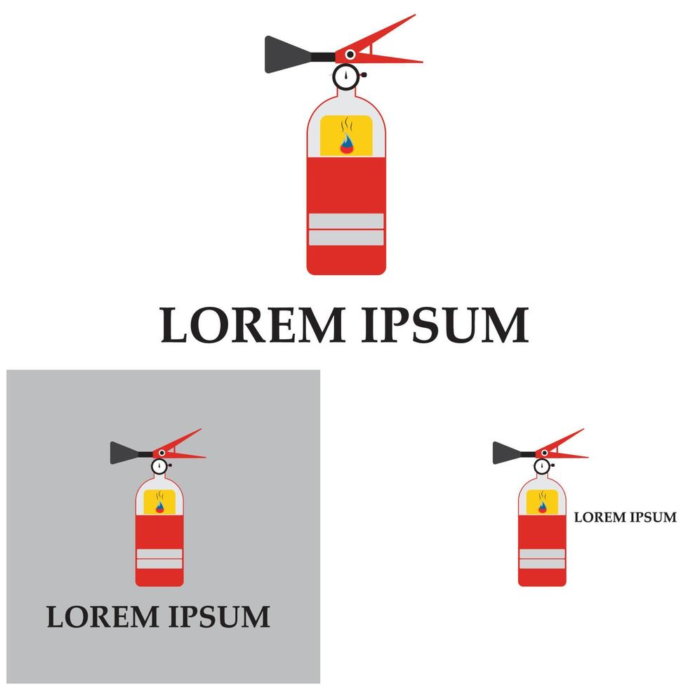 icono de extintor de incendios, equipo de protección, señal de emergencia, símbolo de seguridad vector