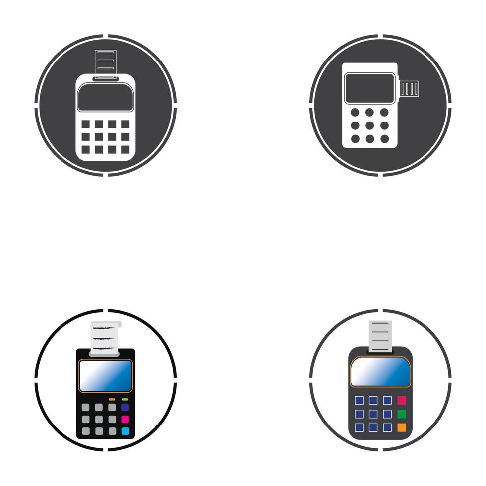 Credit card machine. ATM for money. Payment terminal illustration vector