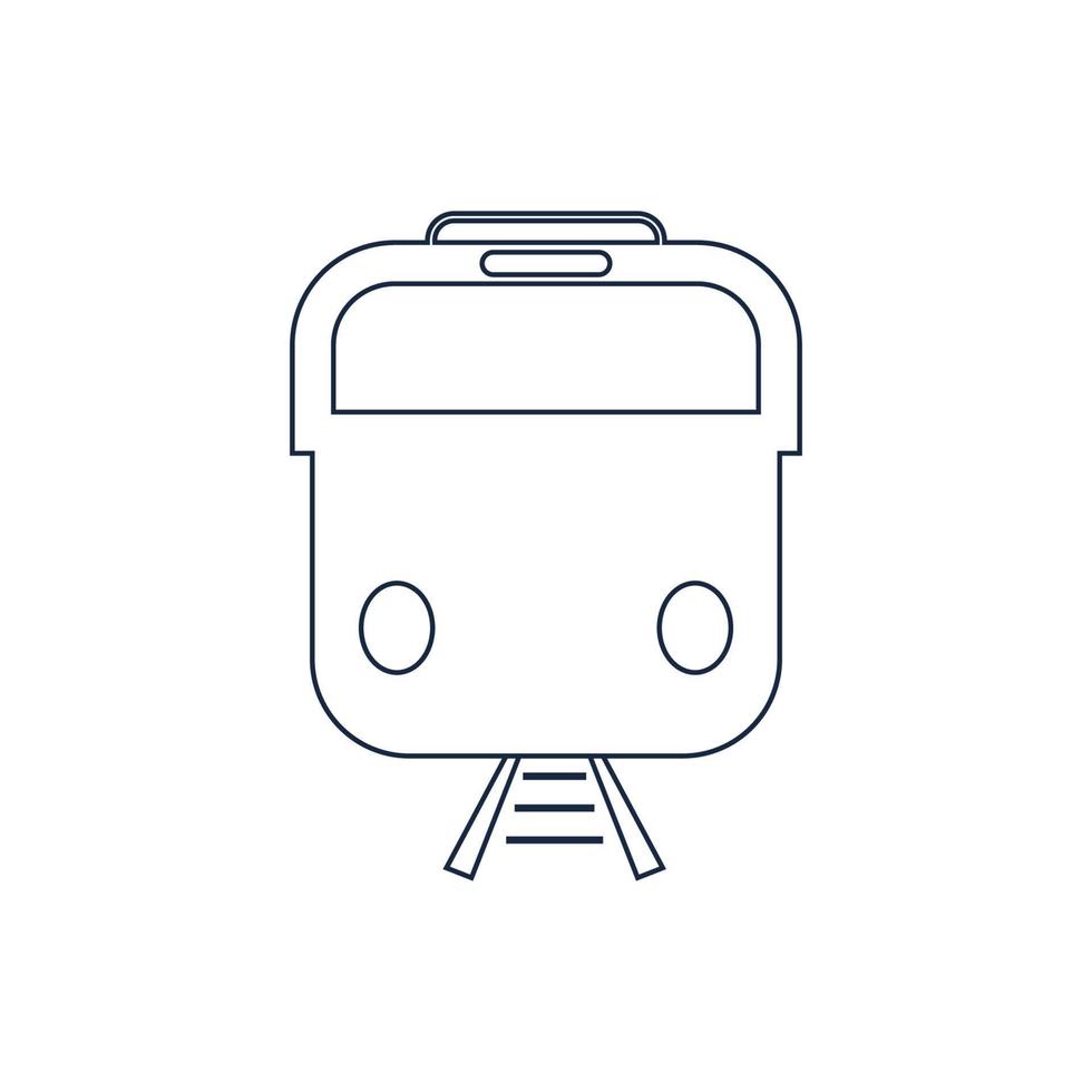 Train icon vector background