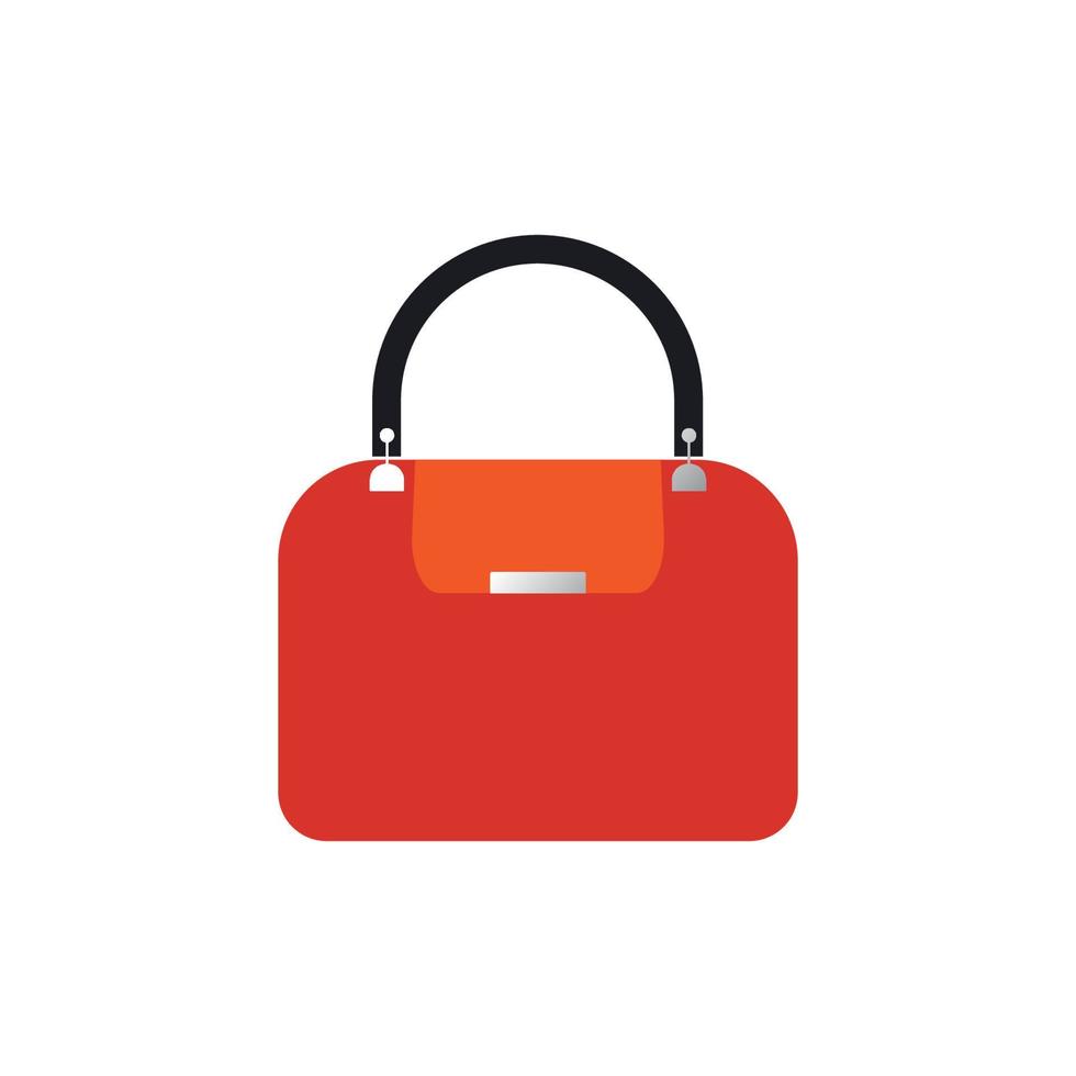 Woman bag icon vector background