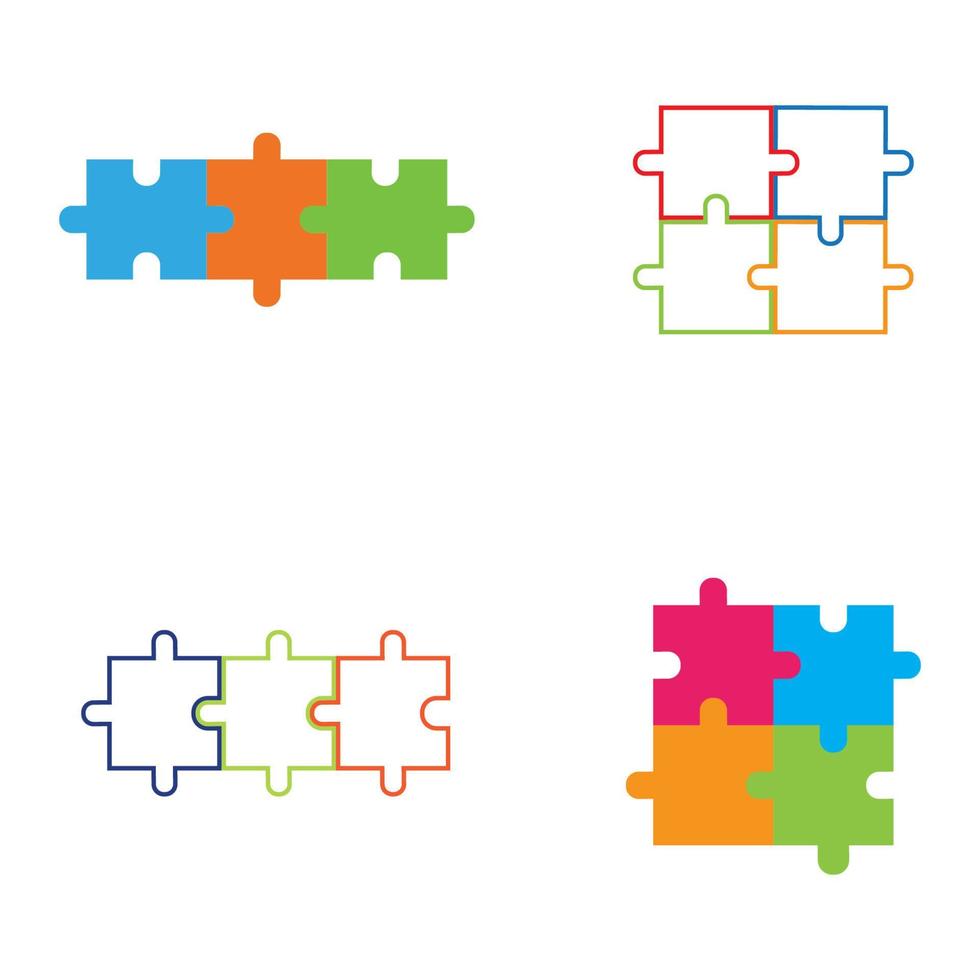 Puzzle vector icon illustration background