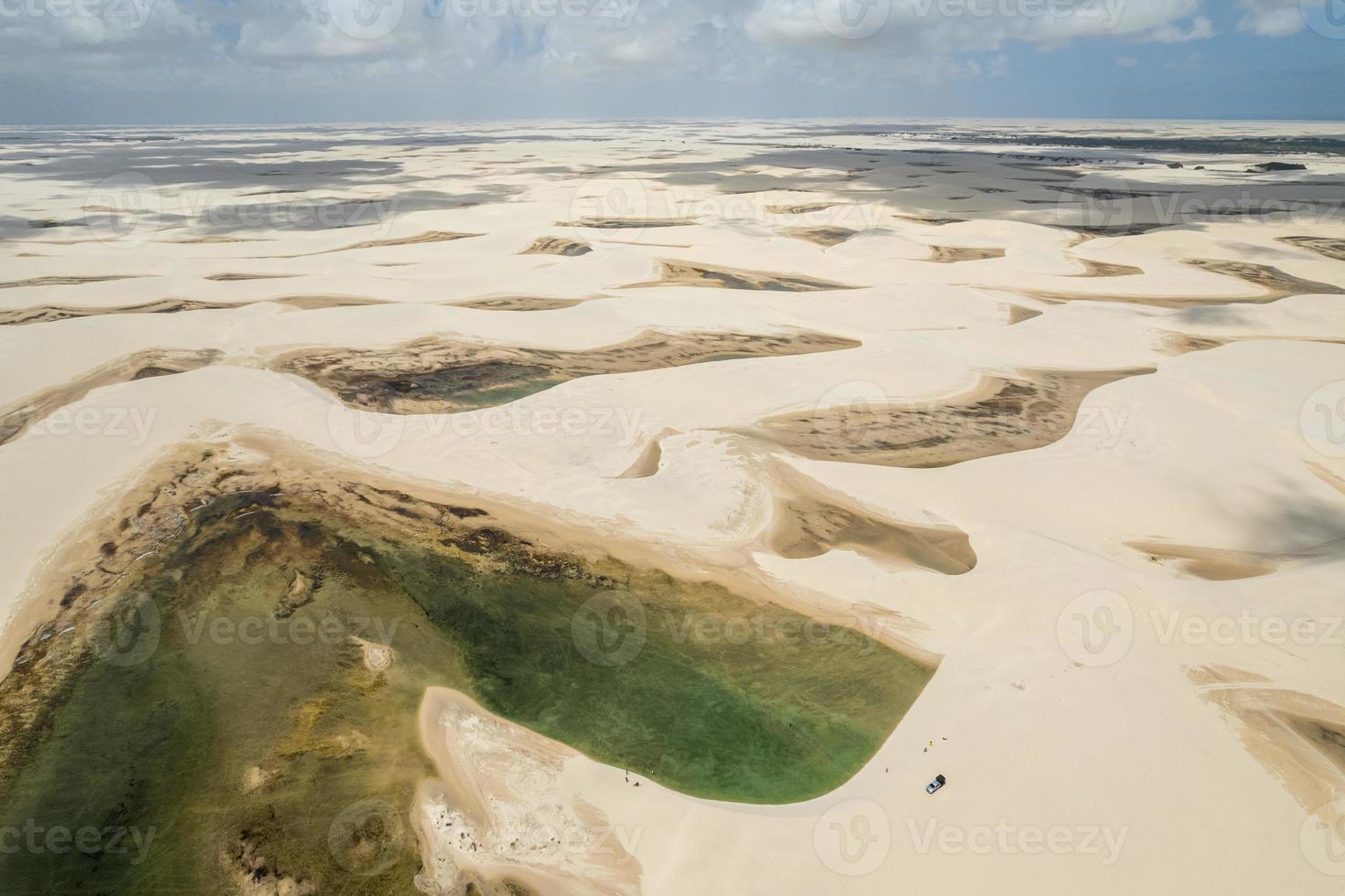 Lencois Maranhenses National Park. Dunes and rainwater lakes landscape. Barreirinhas, MA, Brazil. photo