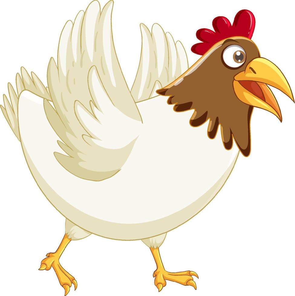 A chicken cartoon character vector