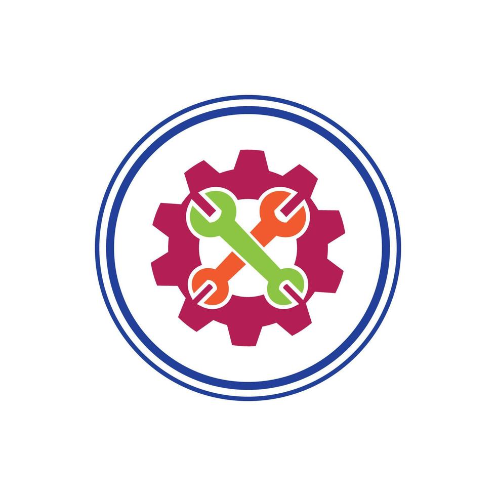Gearwrench vector icon background template