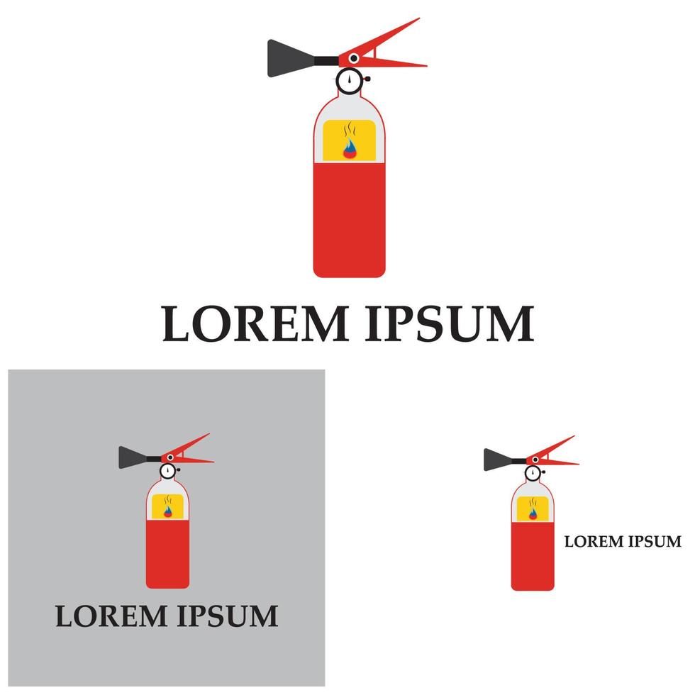 icono de extintor de incendios, equipo de protección, señal de emergencia, símbolo de seguridad vector