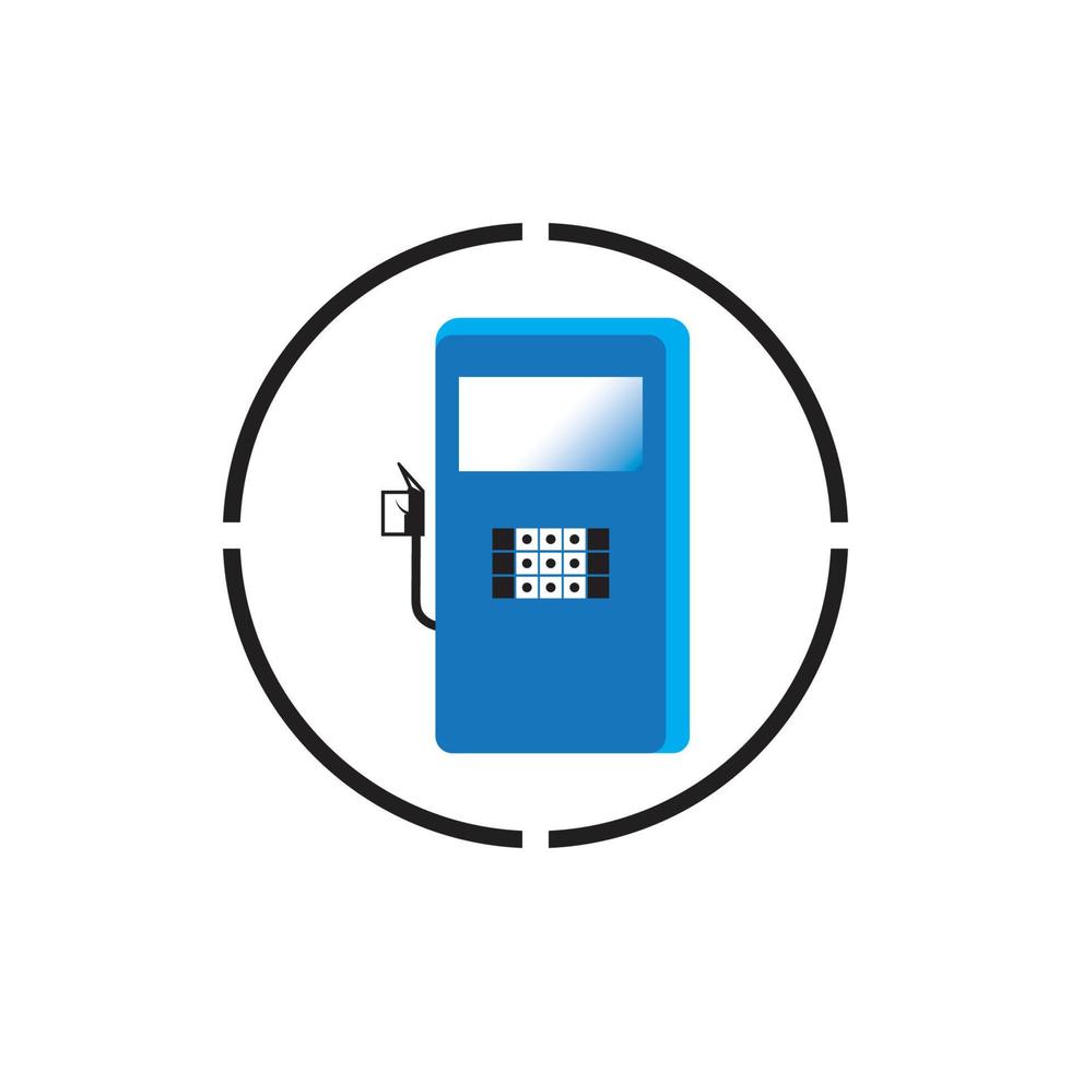 fondo de plantilla de icono de vector de combustible