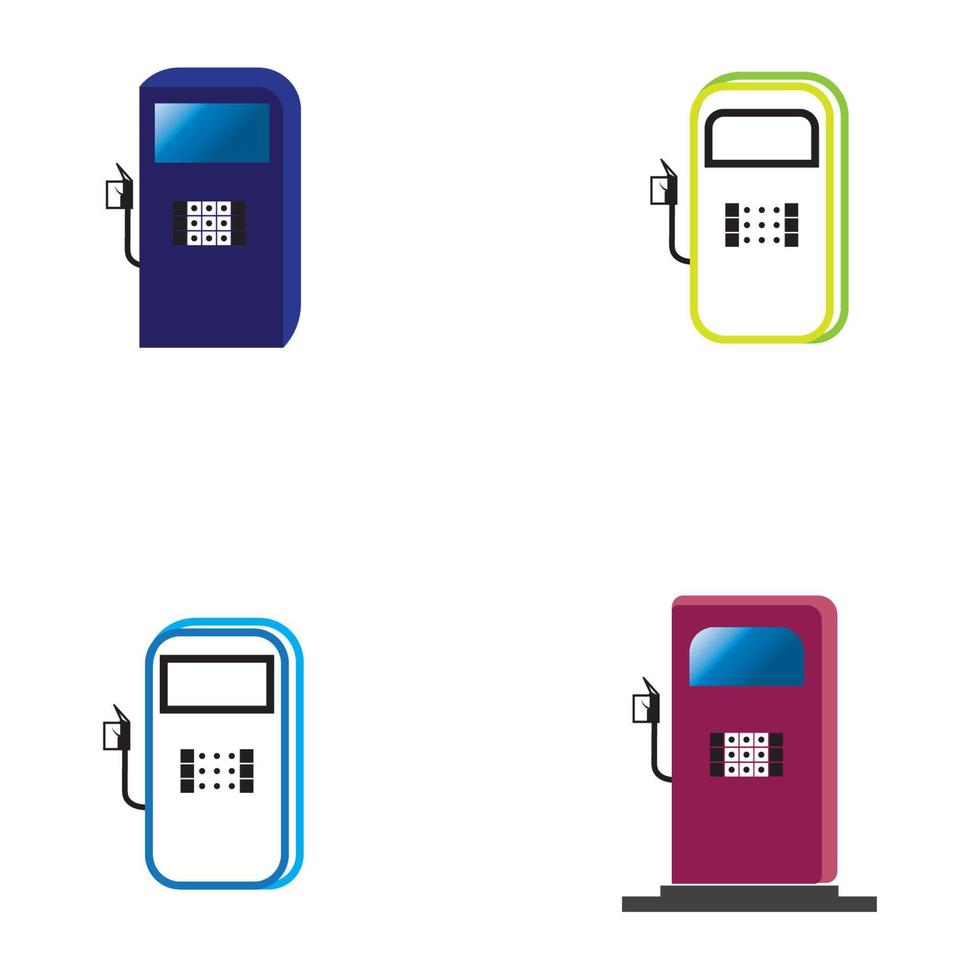 fondo de plantilla de icono de vector de combustible