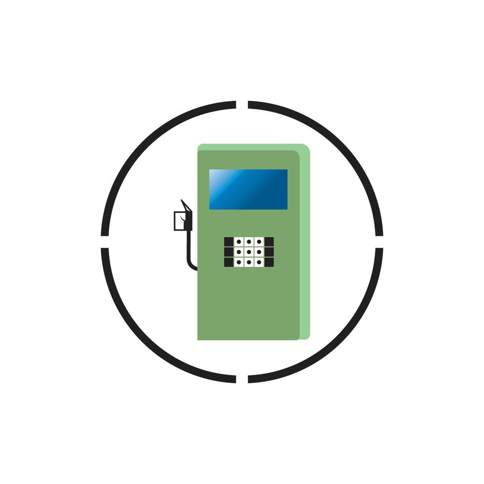 fondo de plantilla de icono de vector de combustible