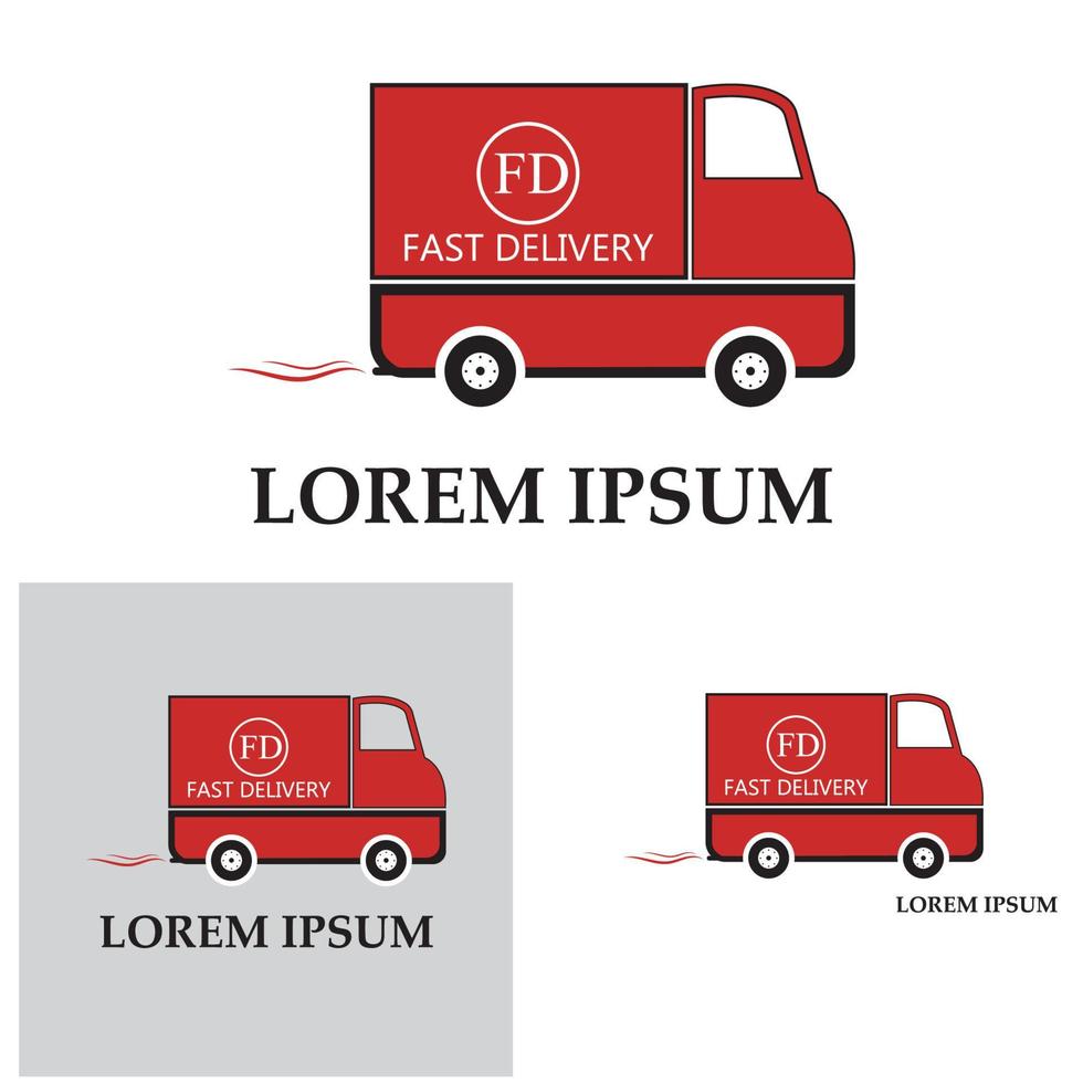 Fast delivery truck icon vector illustration