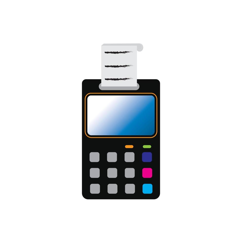 Credit card machine. ATM for money. Payment terminal illustration vector
