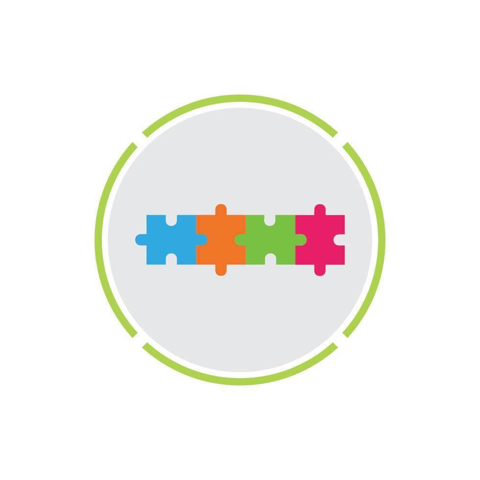 Puzzle vector icon illustration background