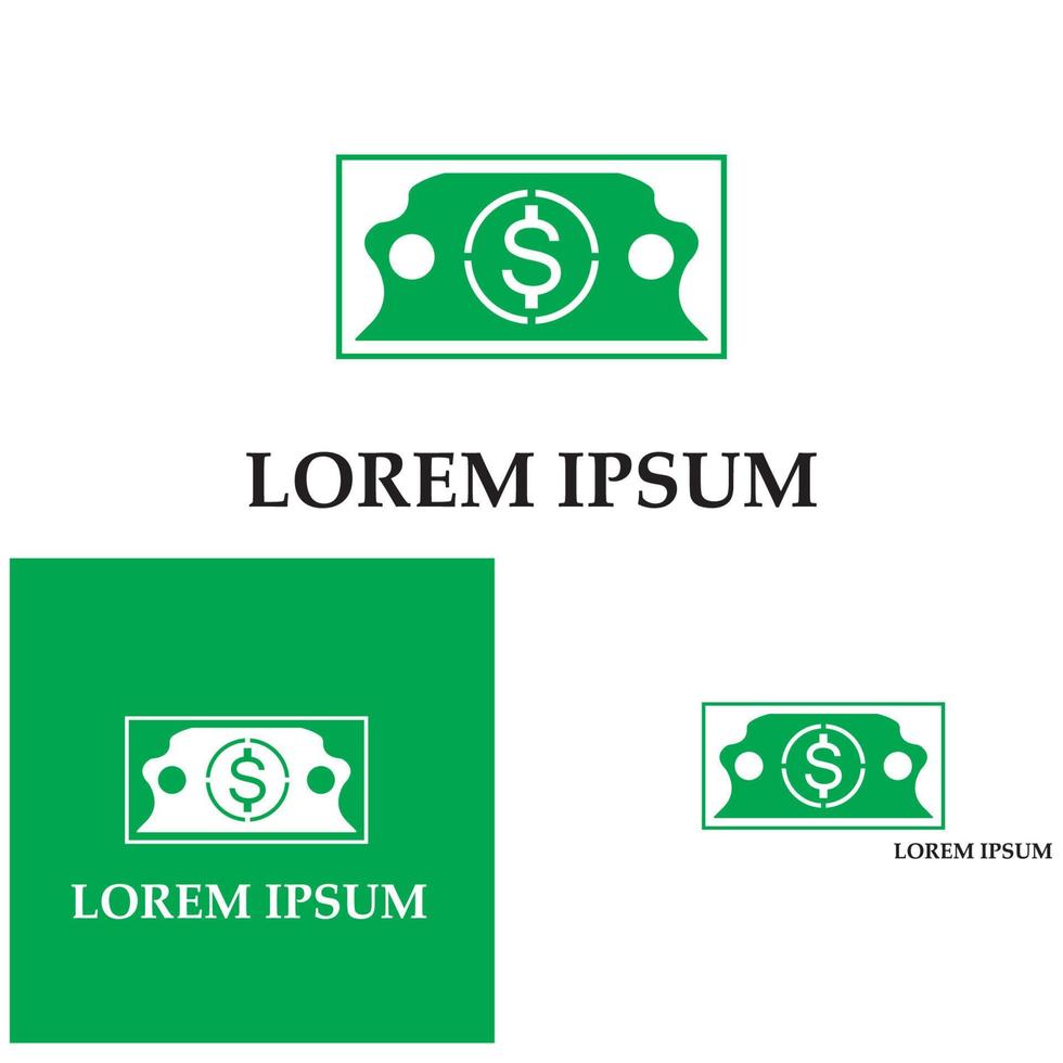 Dollar vector icon background template illustration