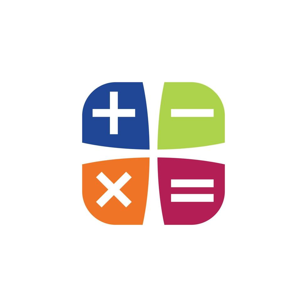 Calculator vector icon template background