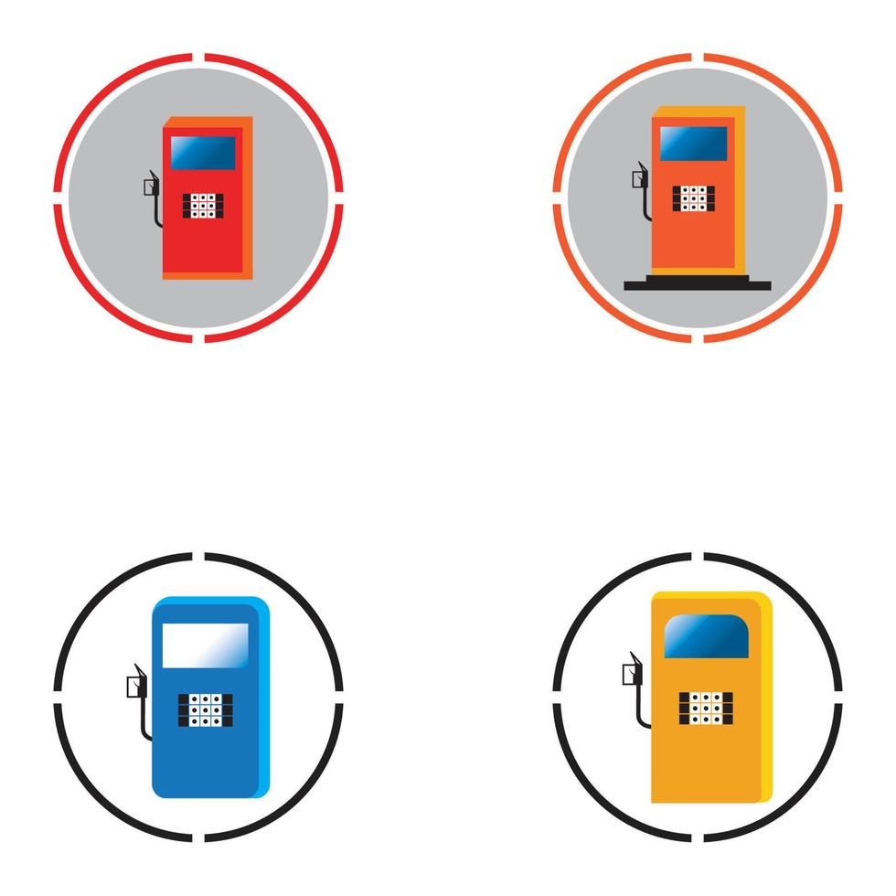 fondo de plantilla de icono de vector de combustible