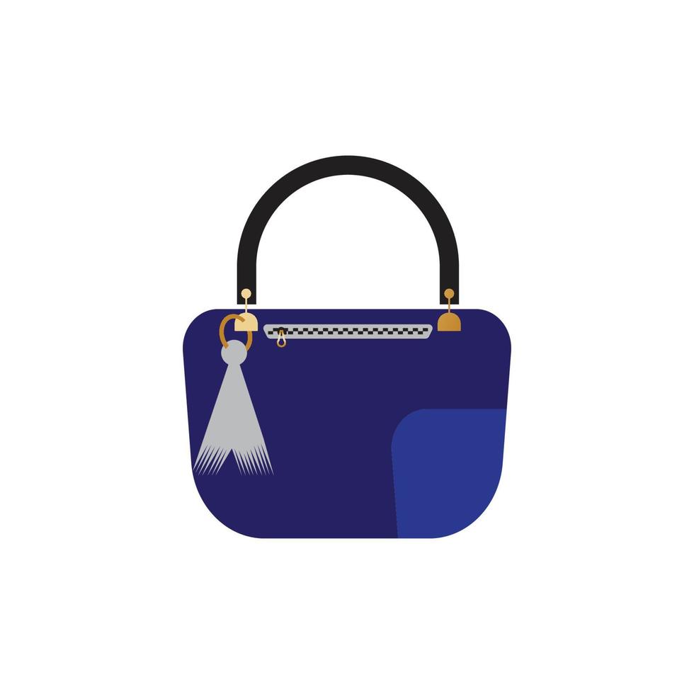 Woman bag icon vector background