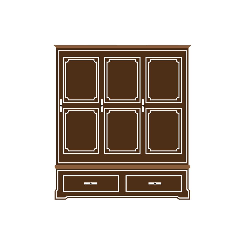 Wardrobe vector icon background logo template