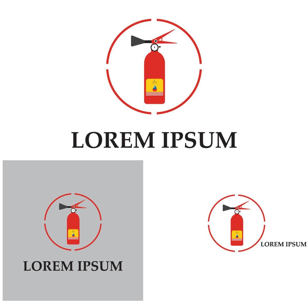 Fire extinguisher icon, protection equipment,emergency sign,safety symbol vector