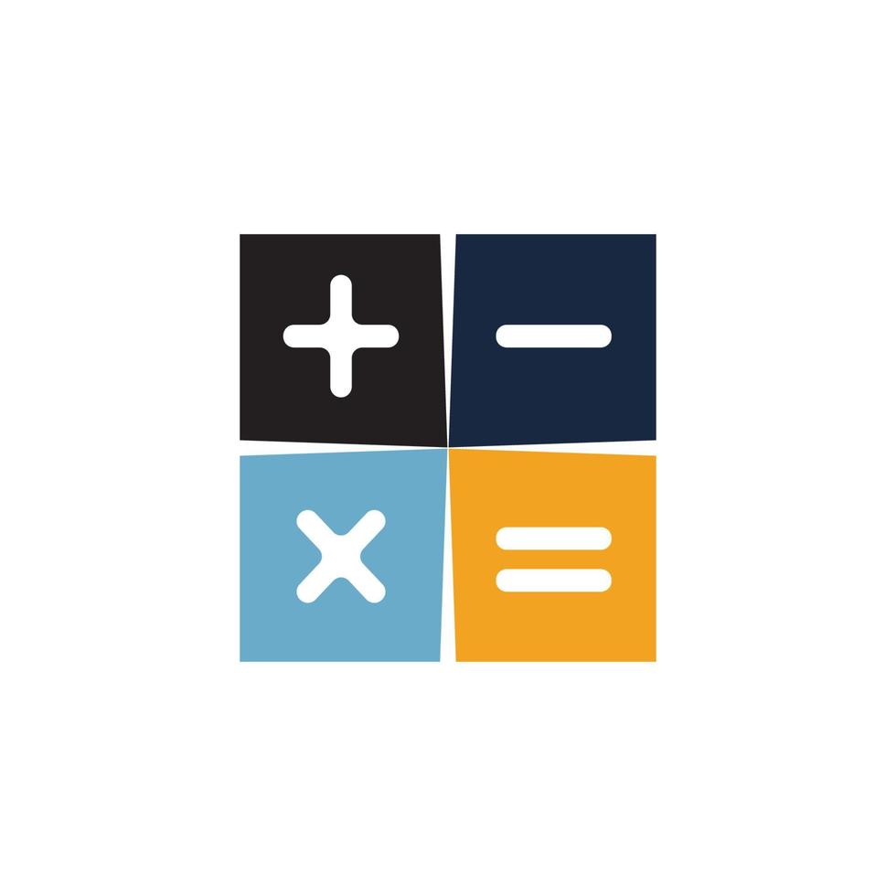 Calculator vector icon template background