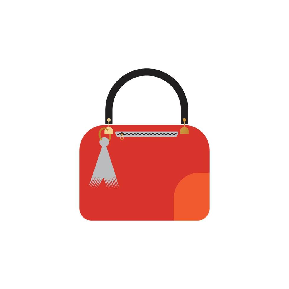 Woman bag icon vector background