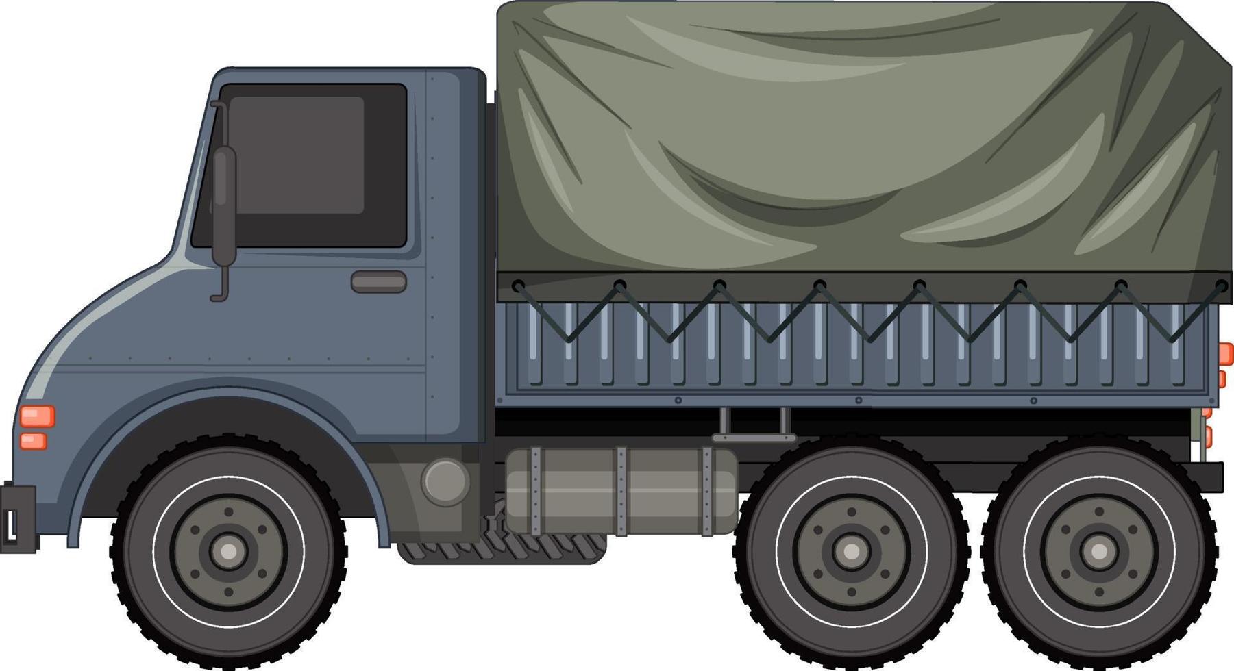 vehículo militar sobre fondo blanco vector