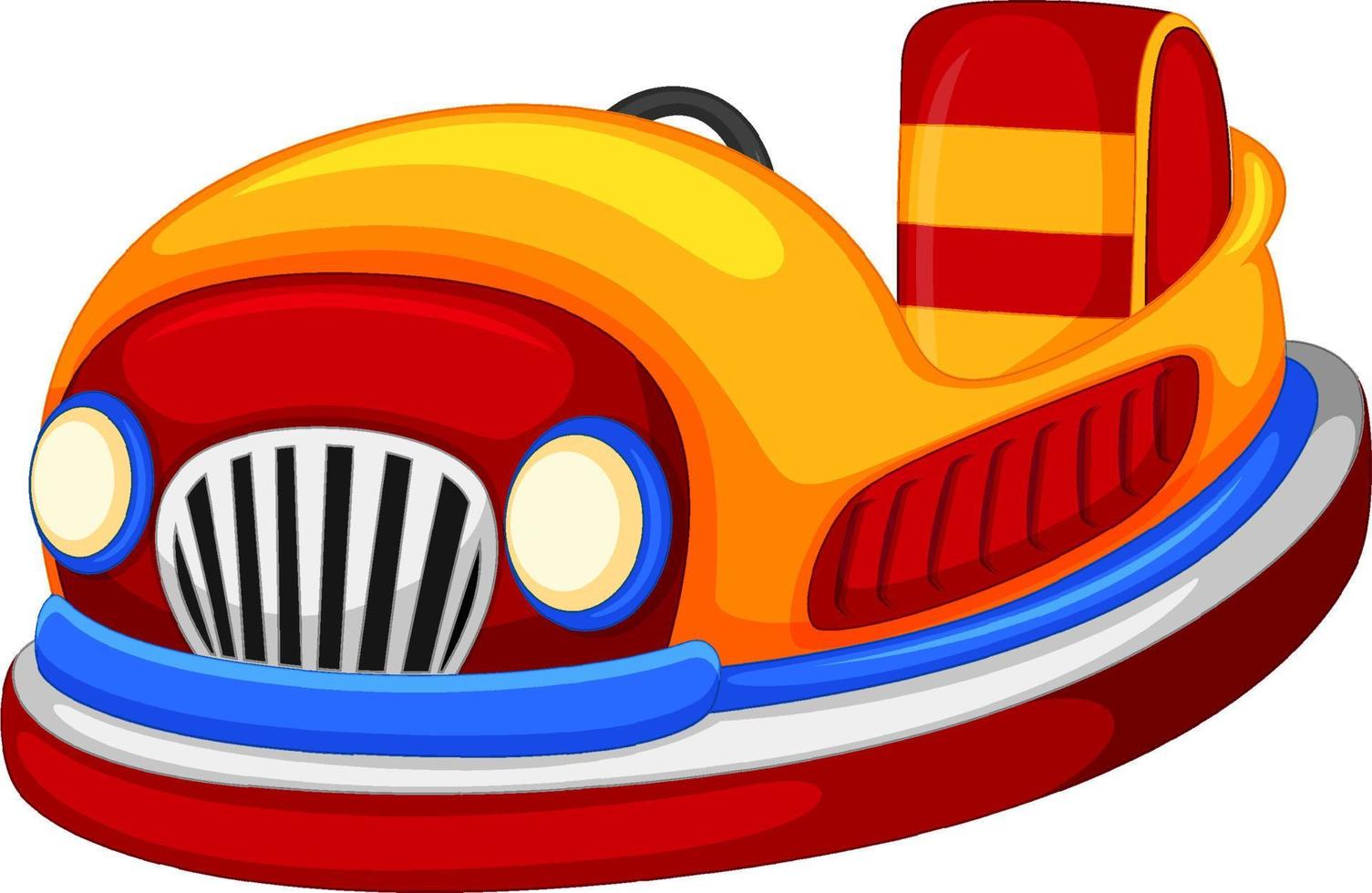 Bumper car in cartoon style vector