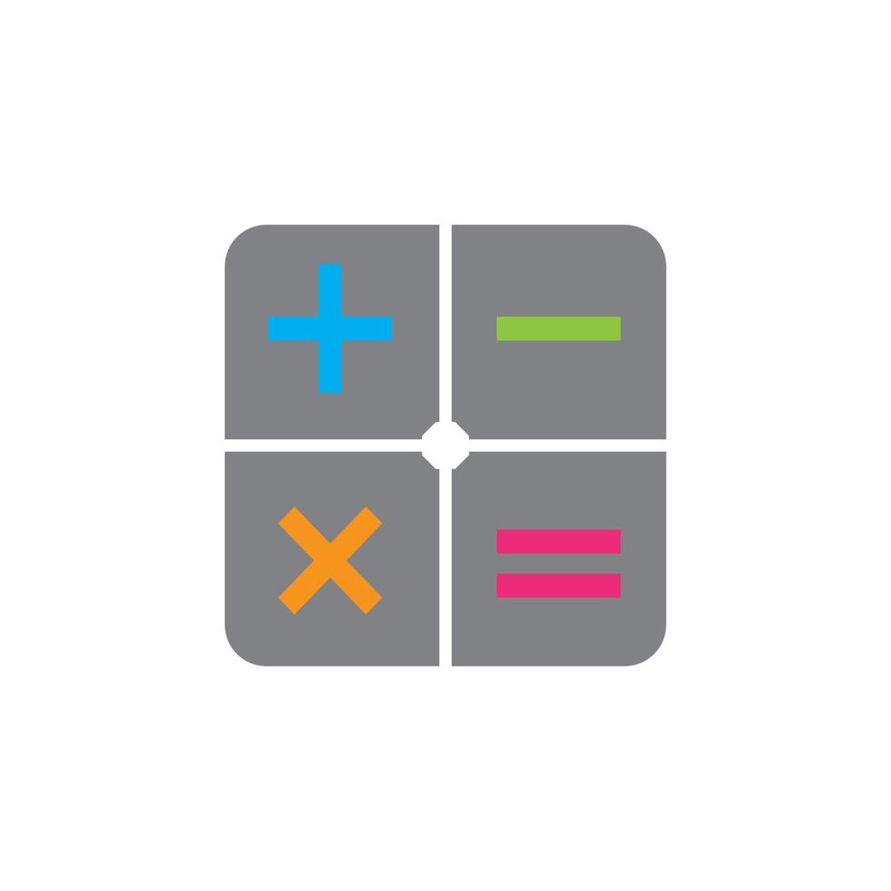 Calculator vector icon template background