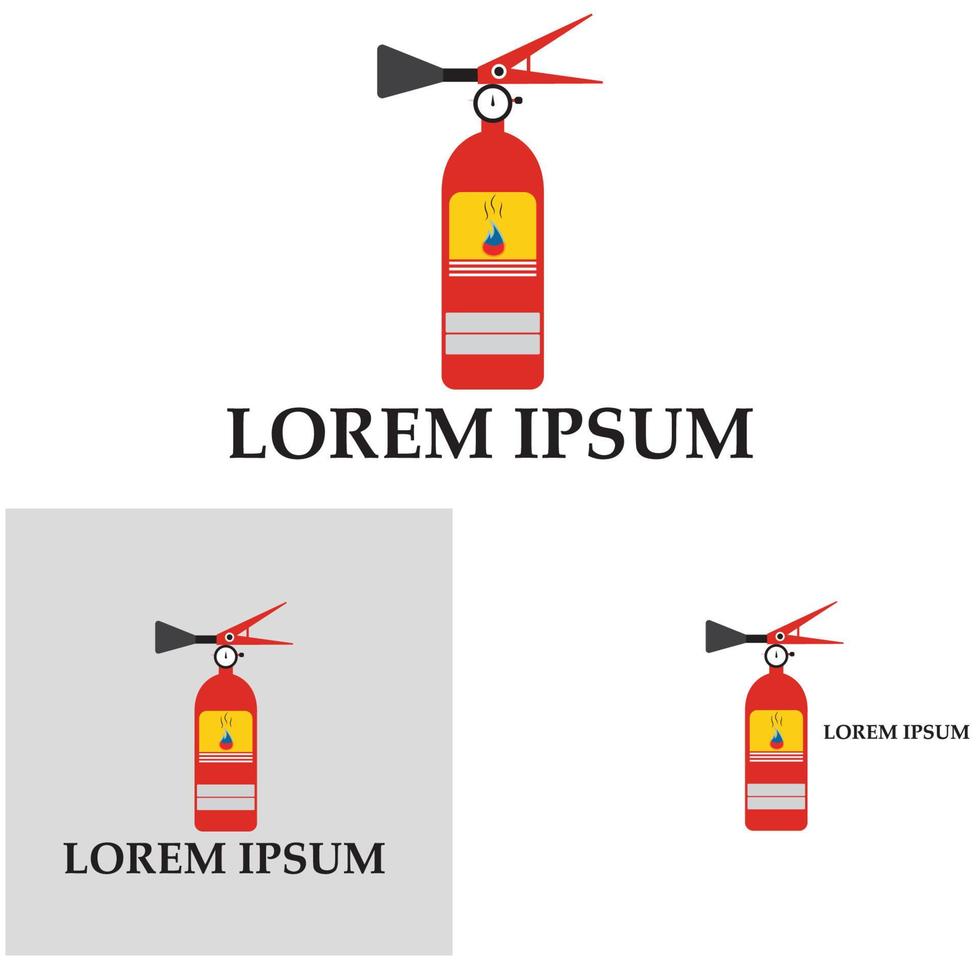 Fire extinguisher icon, protection equipment,emergency sign,safety symbol vector