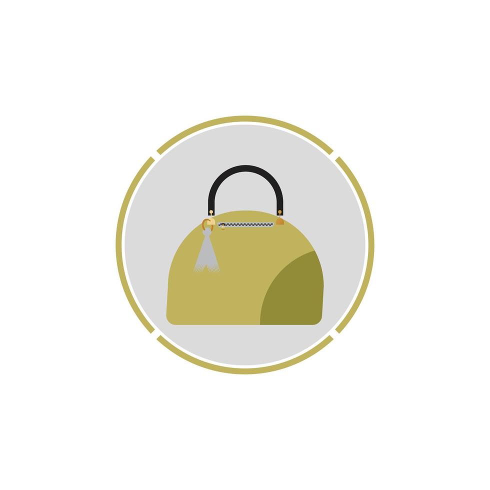 Woman bag icon vector background