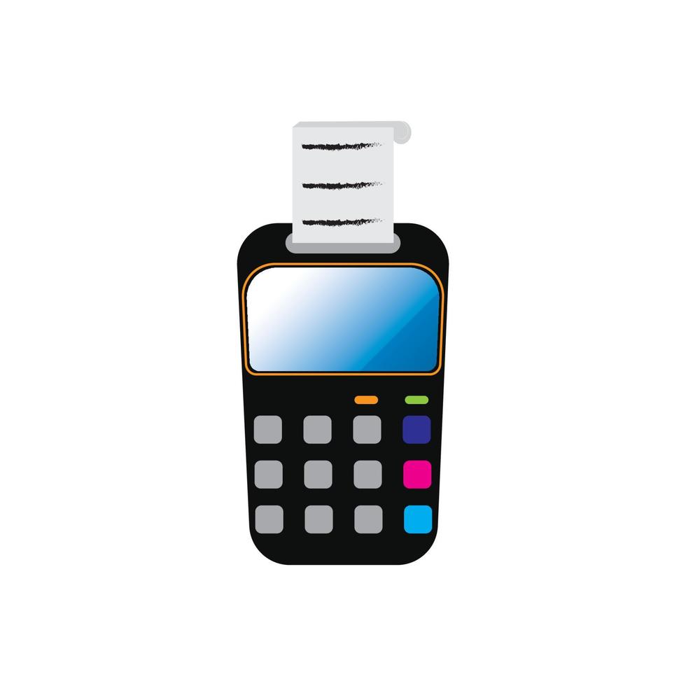 Credit card machine. ATM for money. Payment terminal illustration vector