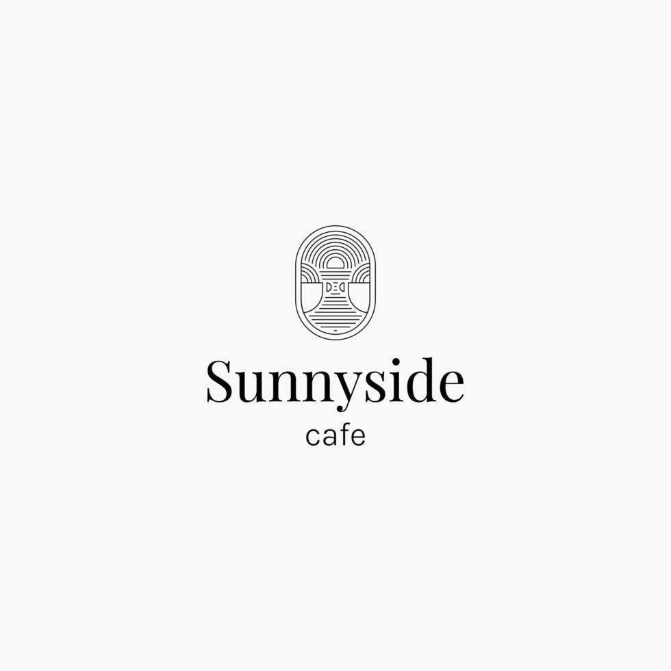 coffee shop emblem logo vector