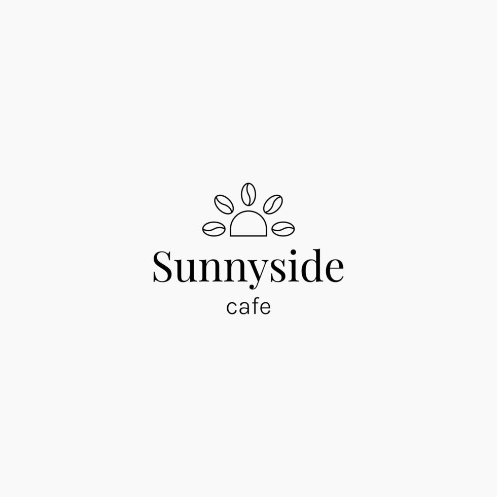 sun and coffee logo design suitable for cafe business 7563475 Vector ...