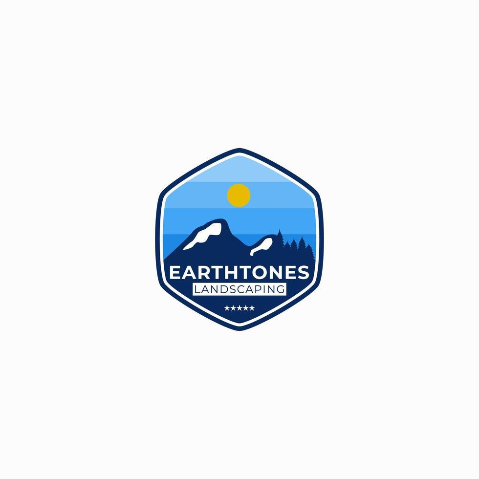 Adventurer logo, Mountain illustration, outdoor adventure. Vector graphics for t shirts and other uses.