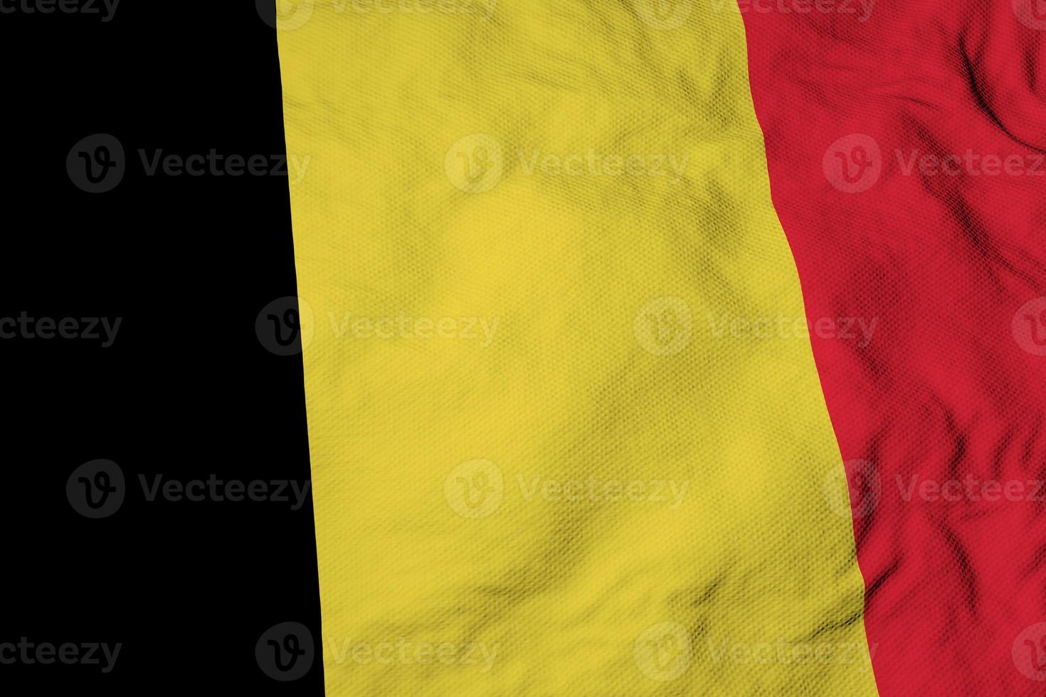 Belgian flag in 3D rendering photo