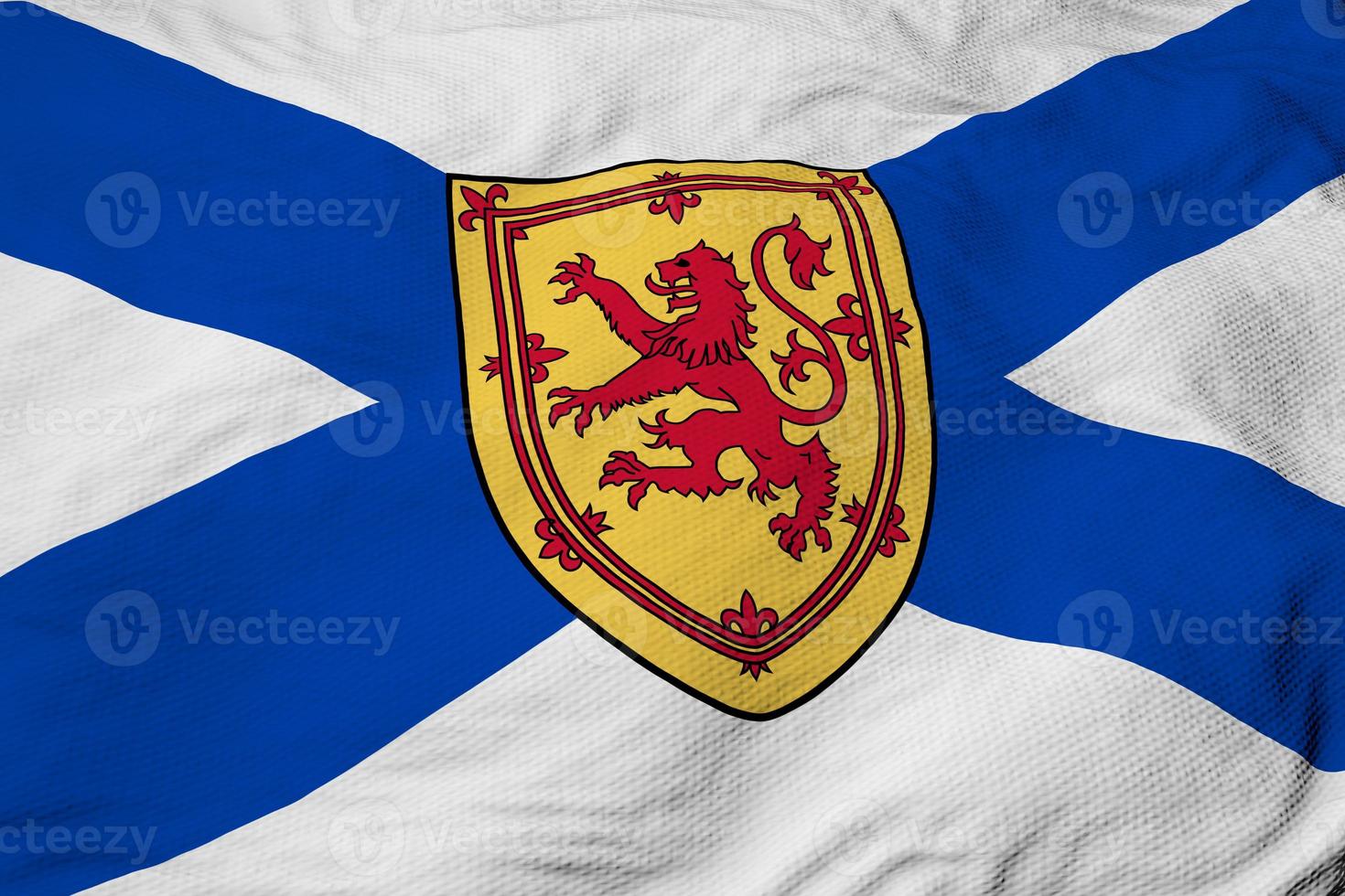 Flag of Nova Scotia in 3D rendering photo