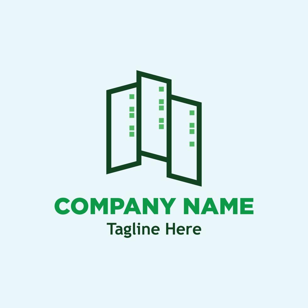 city building logo simple icon design illustration vector