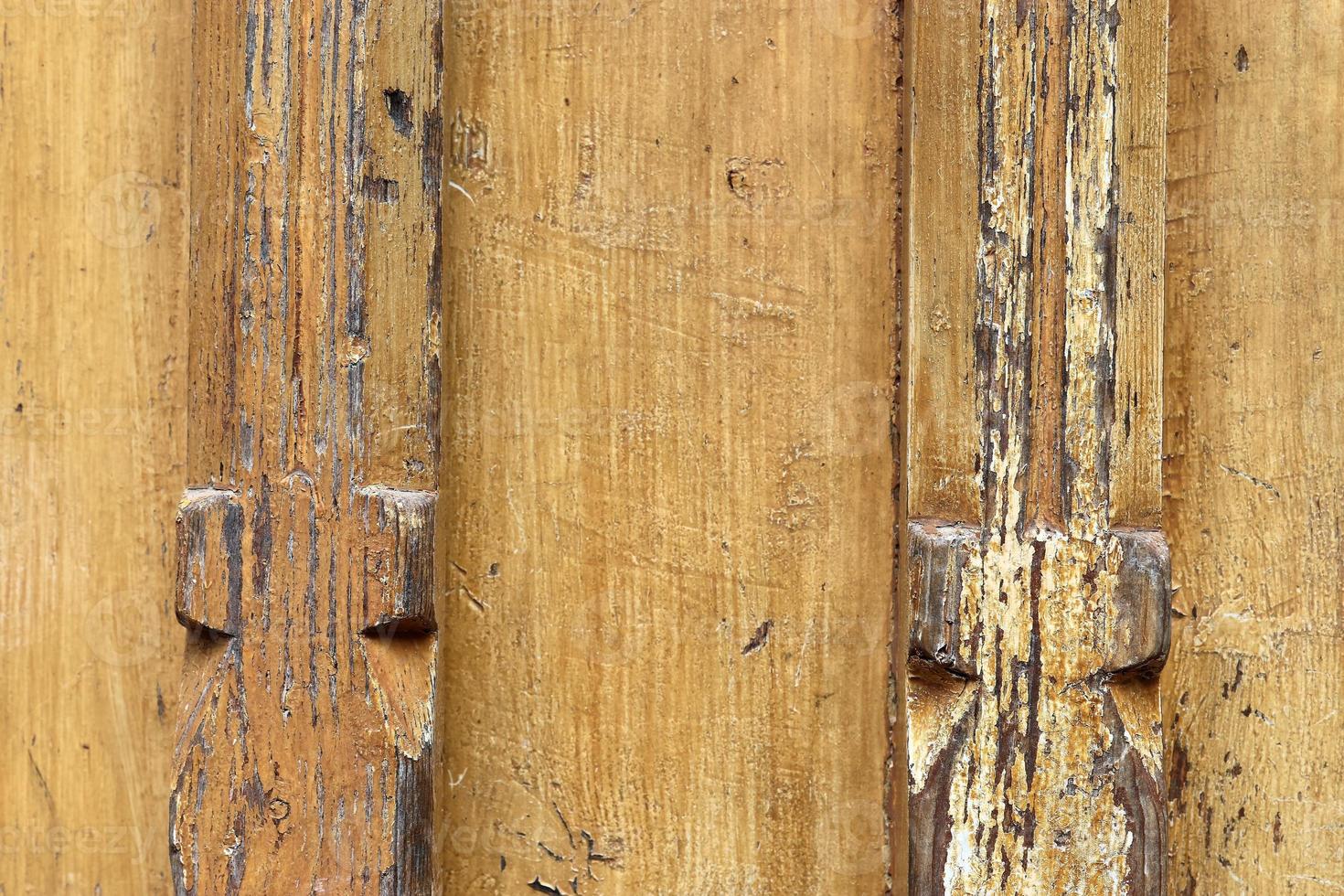Close up view on different wood surfaces of planks logs and wooden walls in high resolution photo