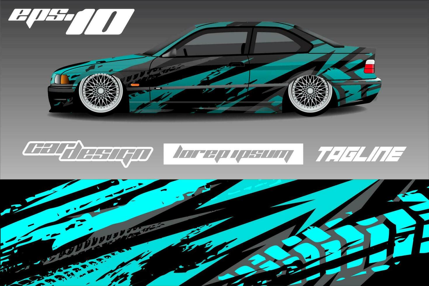 Race car livery design vector