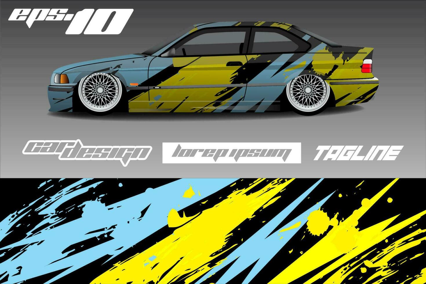Race car livery design vector