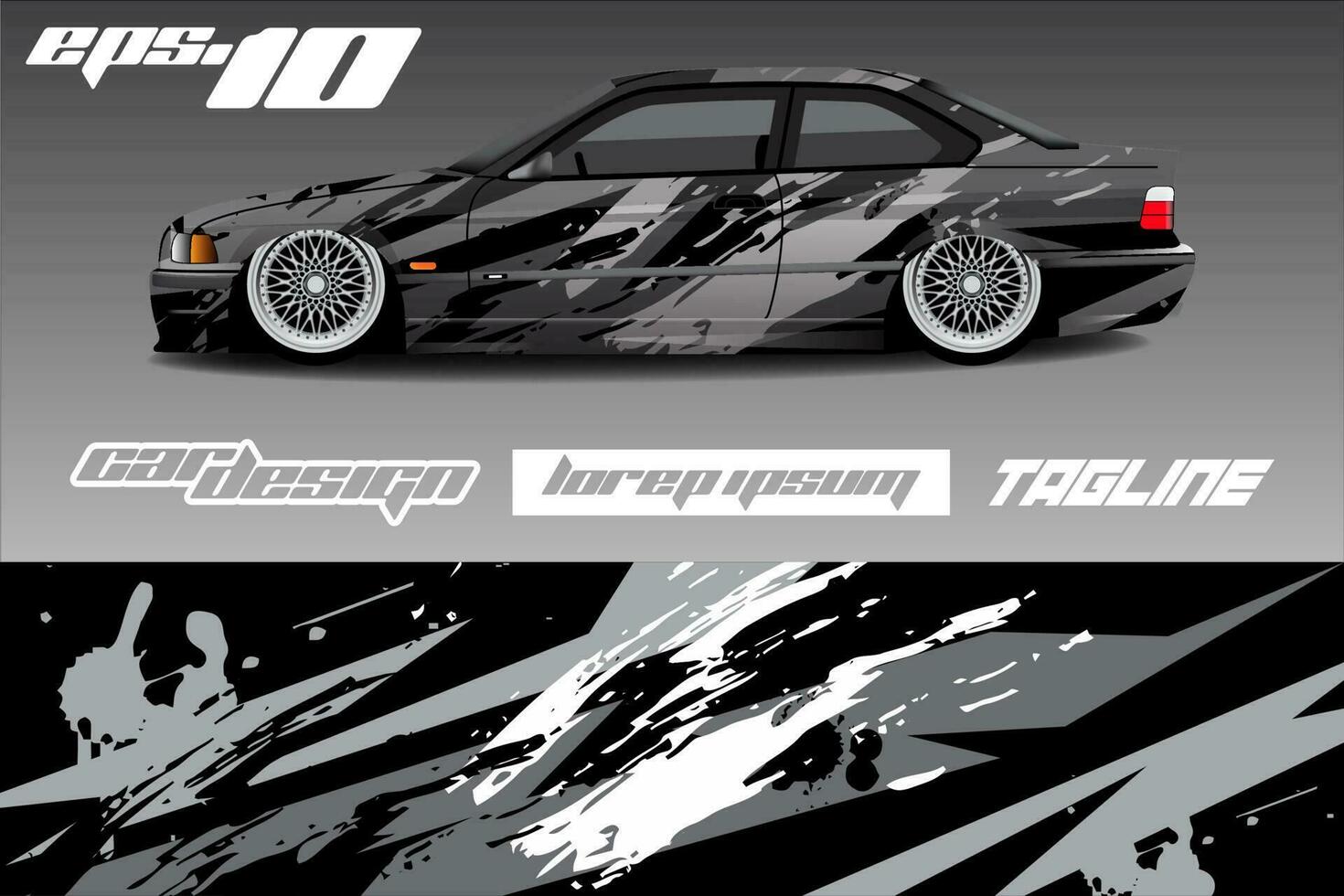 Race car livery design vector