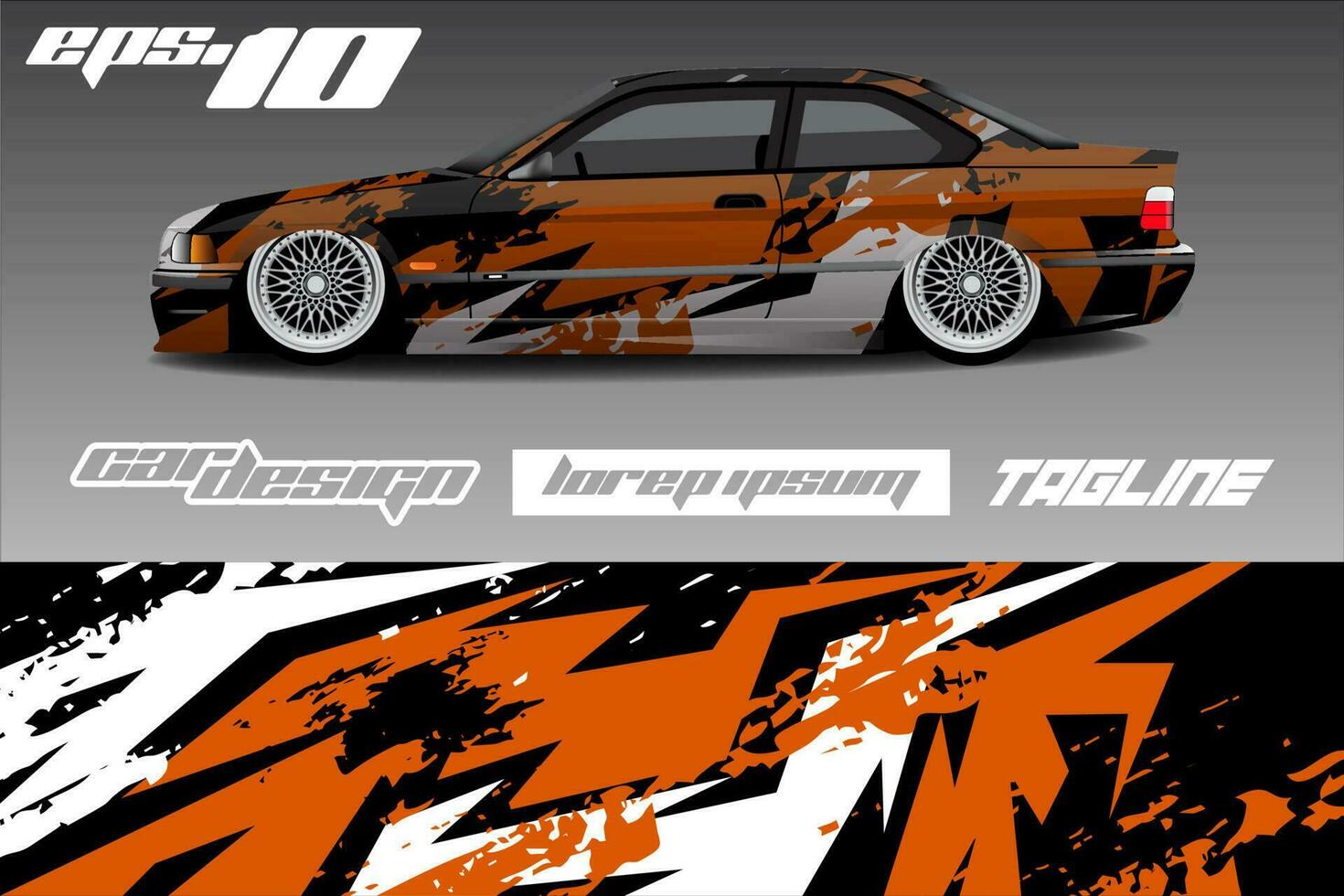 Race car livery design vector
