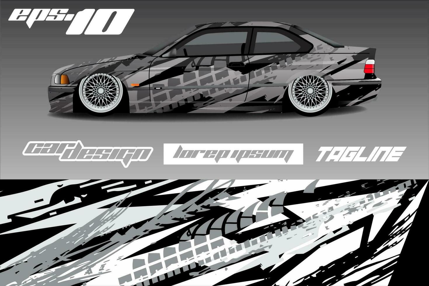 Race car livery design vector