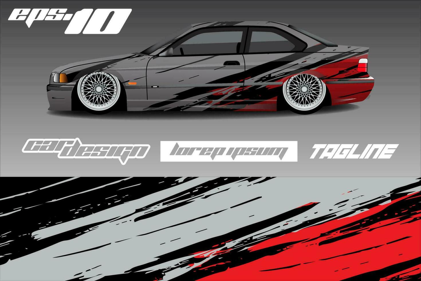 Race car livery design vector